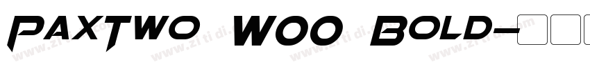 PaxTwo W00 Bold字体转换
